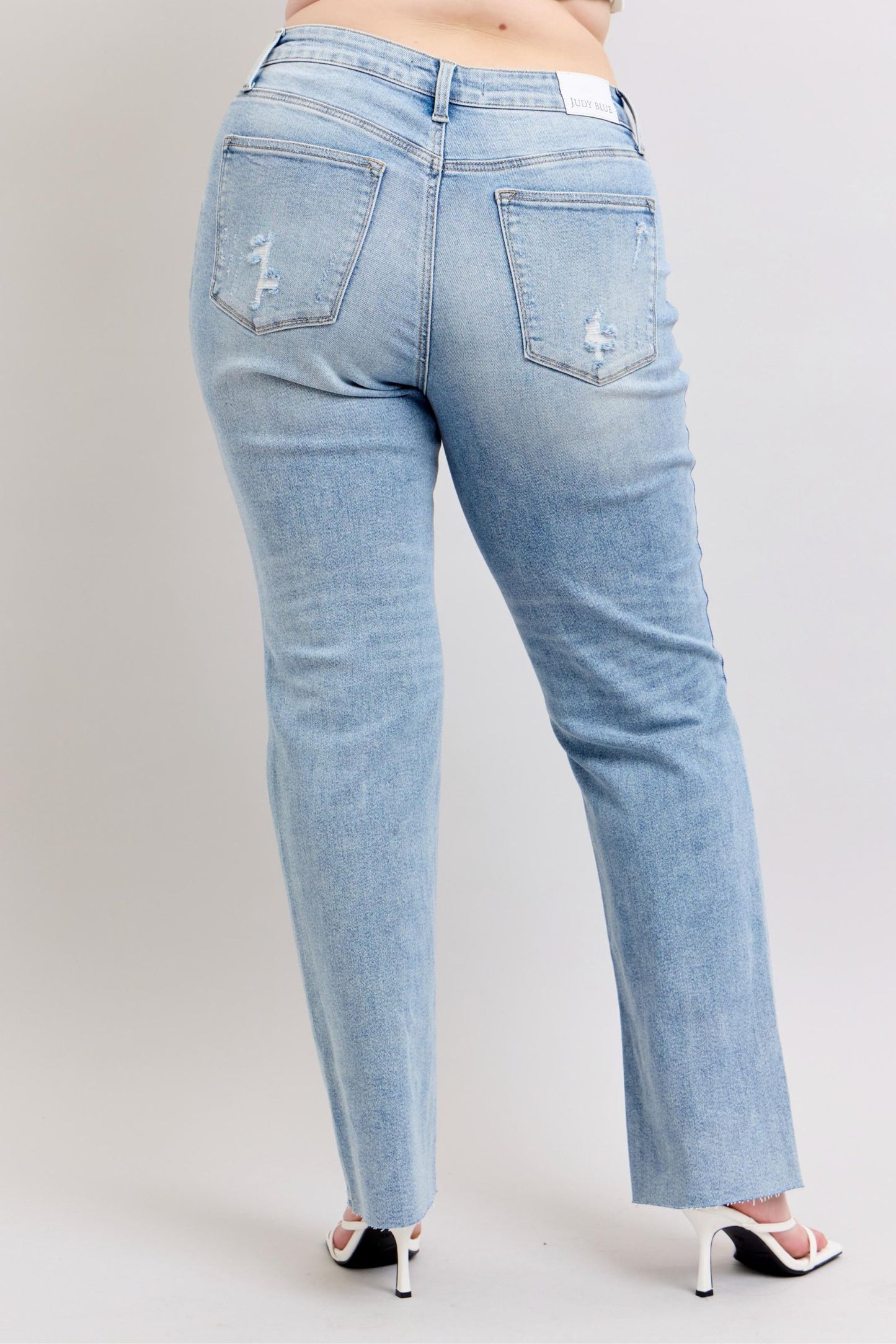 Light Wash Dad Jeans, long