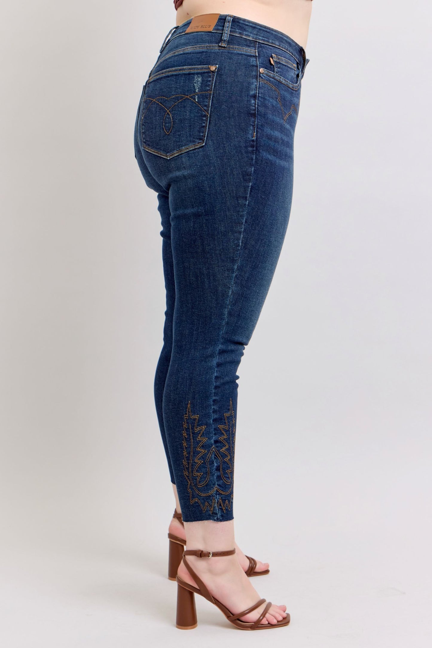 Western Embroidery Detail Skinny