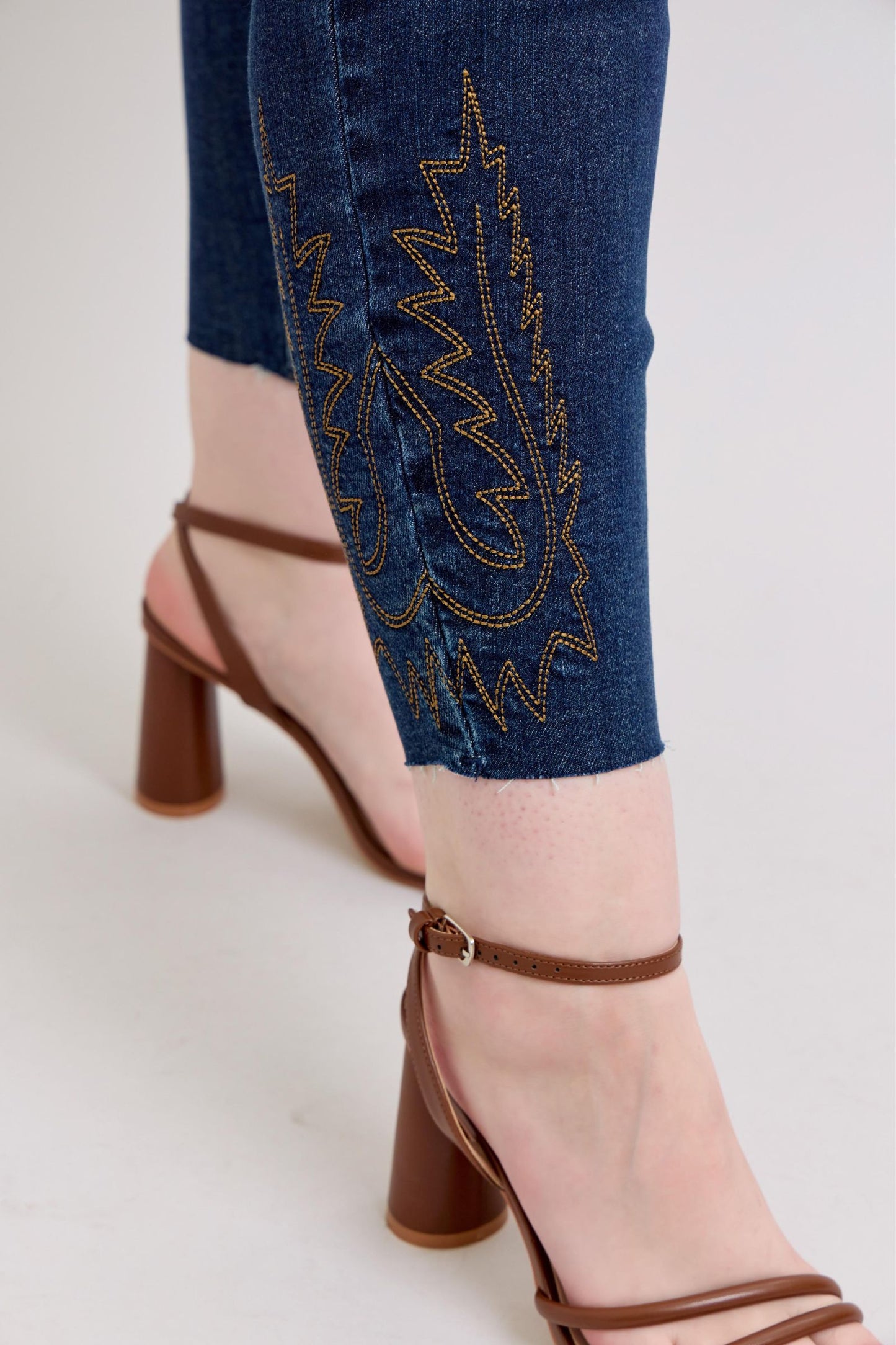 Western Embroidery Detail Skinny